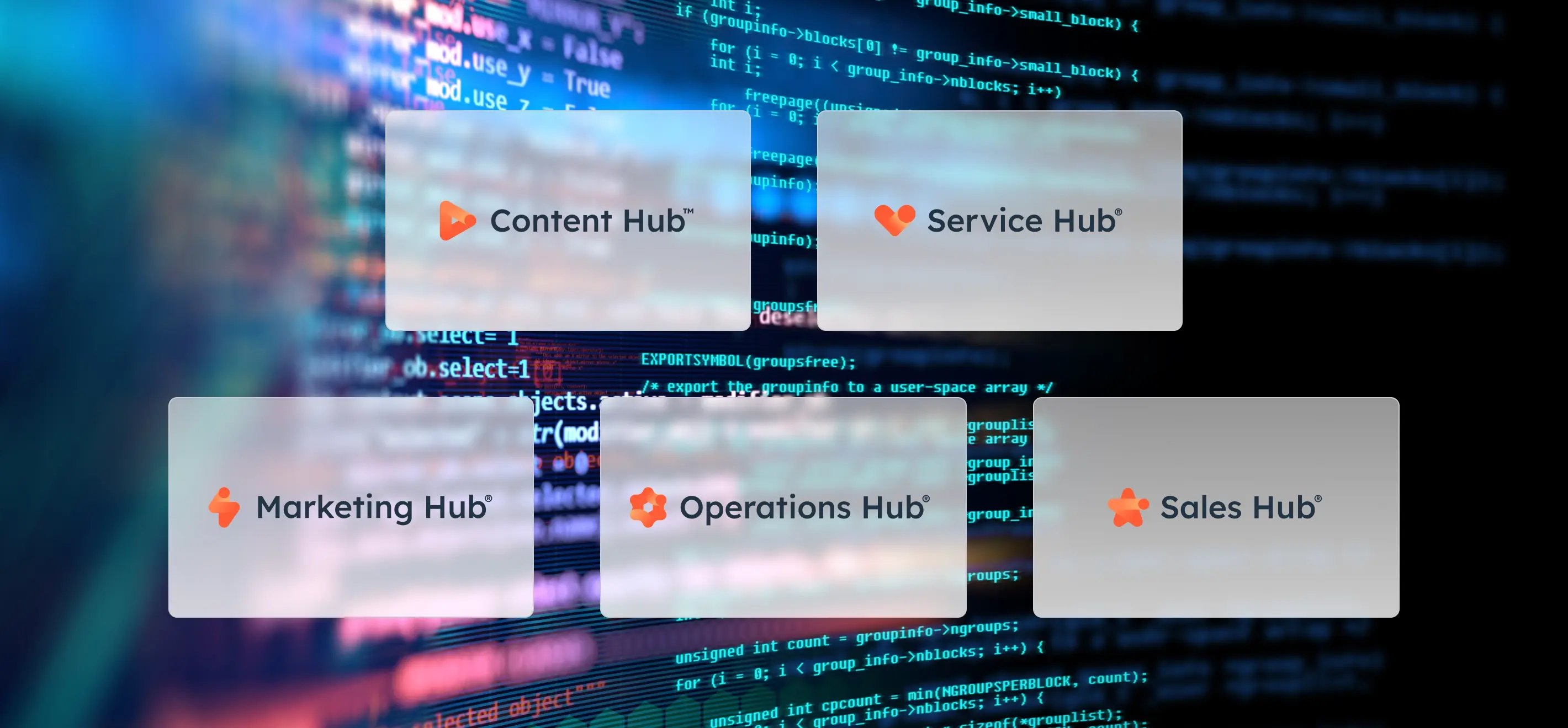 Presentation of the different HubSpot Hubs used for this mandate