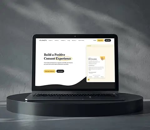 Aperçu du site web sur un écran d'ordinateur