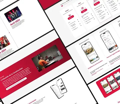 Overview of different website modules