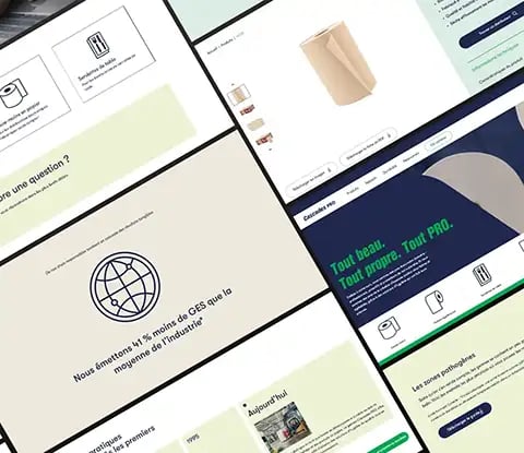 Overview of different website modules
