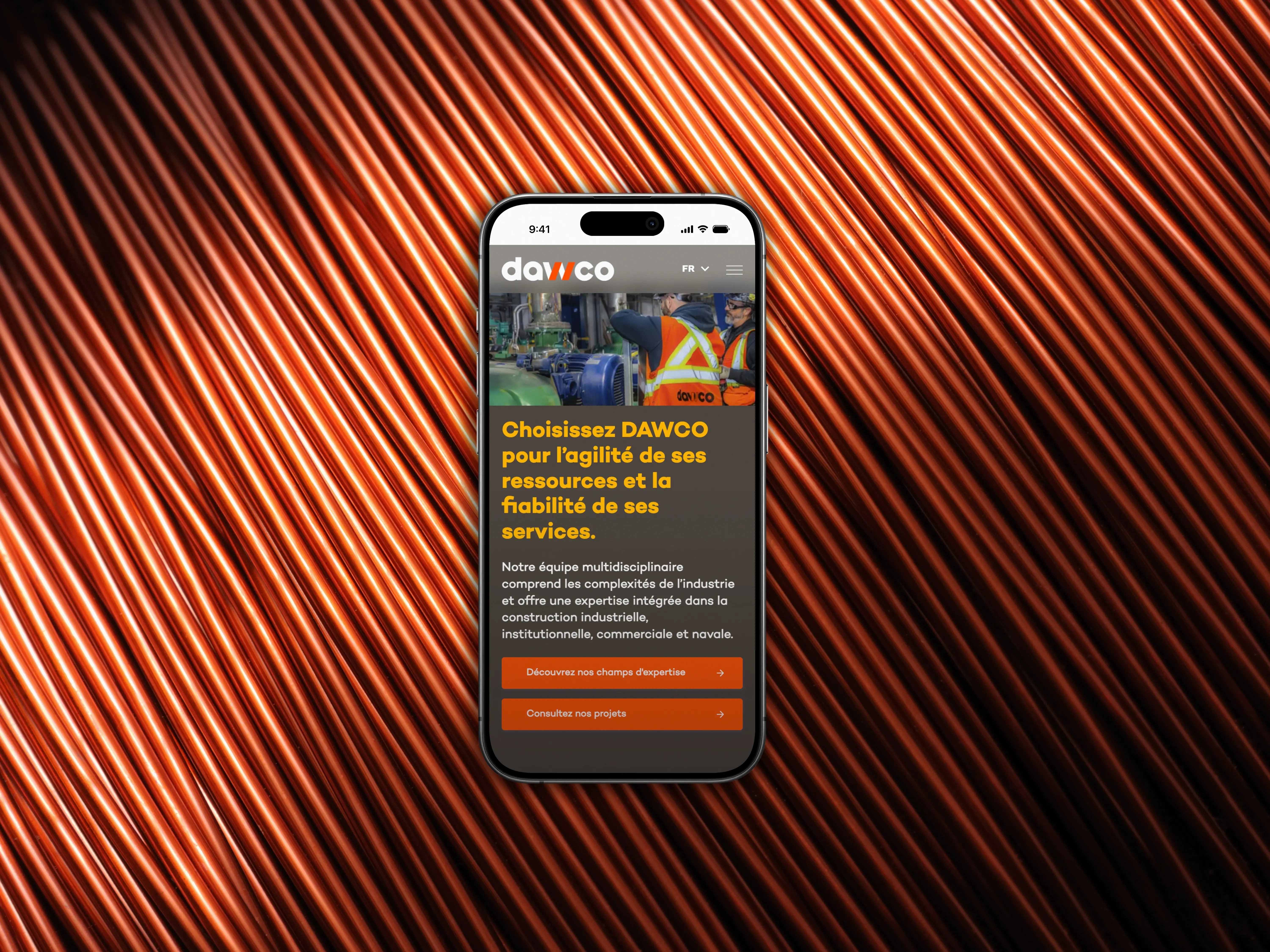 Website preview on a cell phone