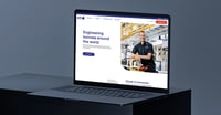 Website preview on a computer screen