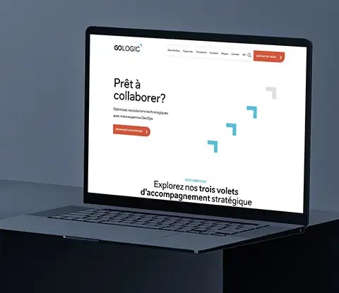 Aperçu du site web sur un écran d'ordinateur