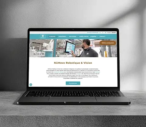 Aperçu du site web sur un écran d'ordinateur