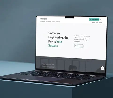 Aperçu du site web sur un écran d'ordinateur