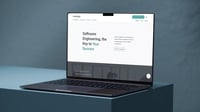 Website preview on a computer screen