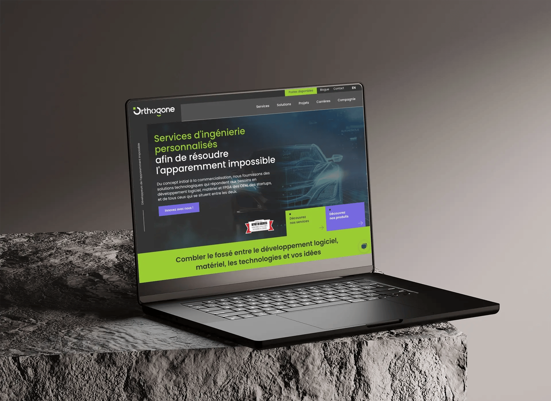 Aperçu dAperçu du site web sur un écran d'ordinateuru site web sur un écran d'ordinateur