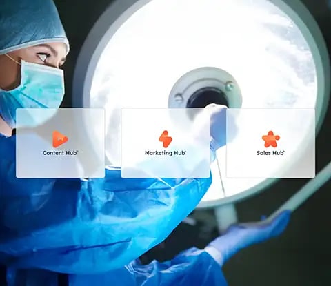 Présentation des différents Hub de HubSpot utilisés pour ce mandat